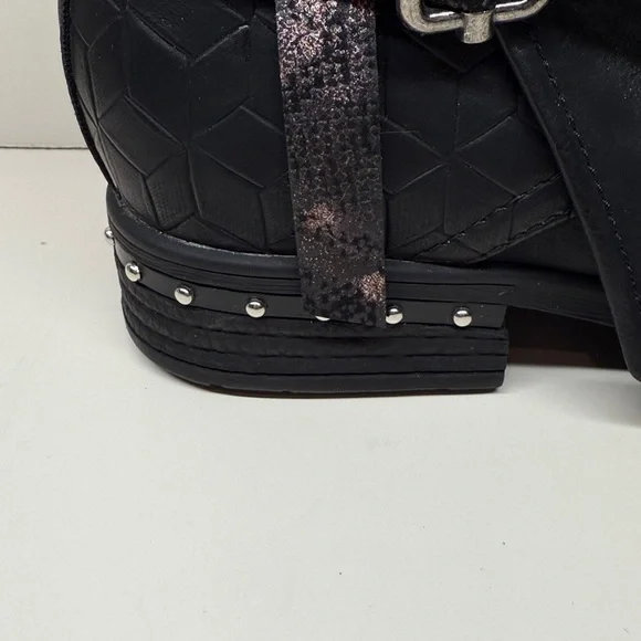 Lala Ikai woman’s Studded Motorcycle - Combat - Ankle boots size EUR 40 / sz 10 - Picture 6 of 13